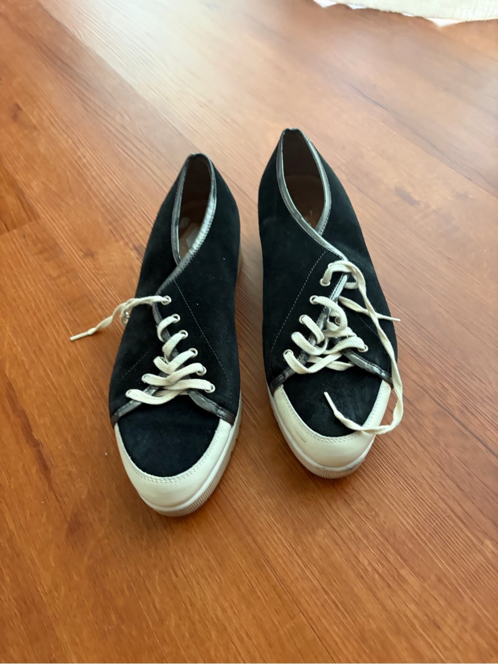 Aquatalia Black Sneakers with Suede Finish